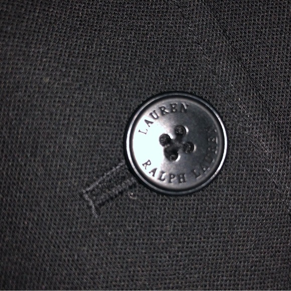 Lauren Ralph Lauren 100% Wool Blazer 6 Black Career Velvet Collar Logo Buttons - Picture 5 of 14